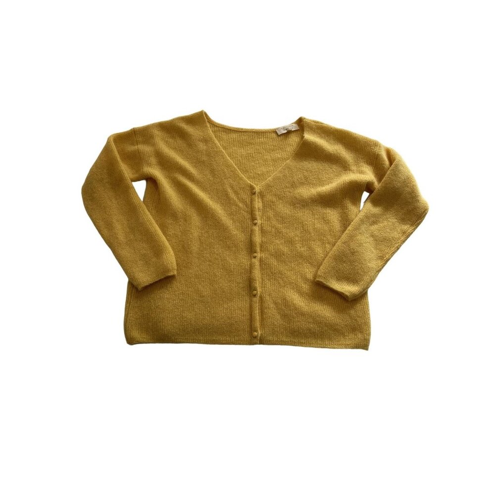 La Maille Sezane Cardigan in Yellow